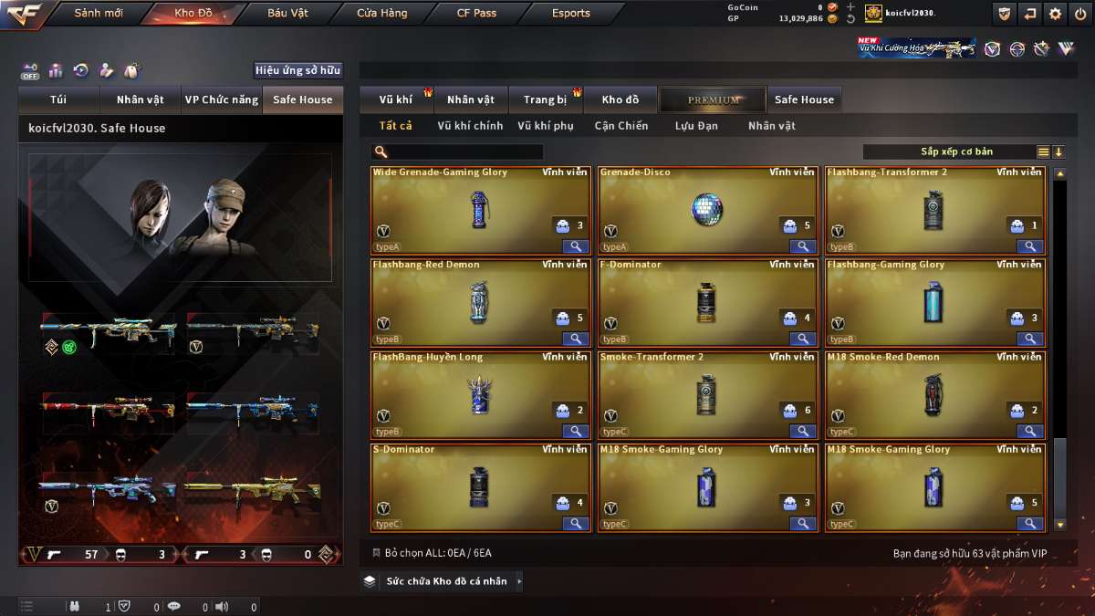 shop acc cf uy tin gia re